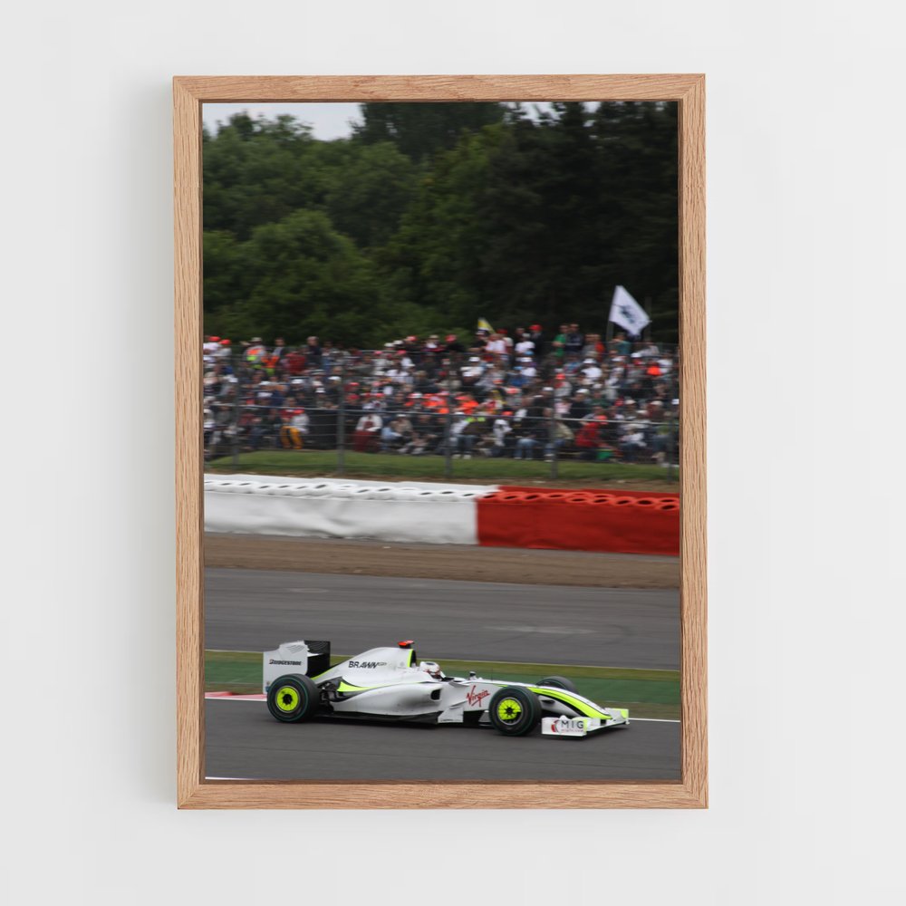 Poster Brawn de bgp – affiche Voitures de Formule 1 (vue 4)